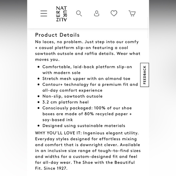 NWOT Naturalizer Isley Espadrille Slip-On Platform Mesh Flat Size 7.5 - Picture 15 of 16